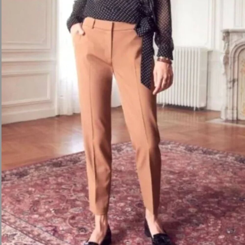NWT Sezane Gustavo Trousers // Camel // Size 36 (US 4) - Picture 2 of 11